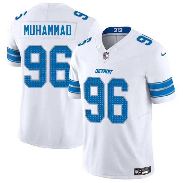 Men & Women & Youth Detroit Lions #96 Al-Quadin Muhammad White 2025 F.U.S.E. Vapor Limited Stitched Jersey->detroit lions->NFL Jersey